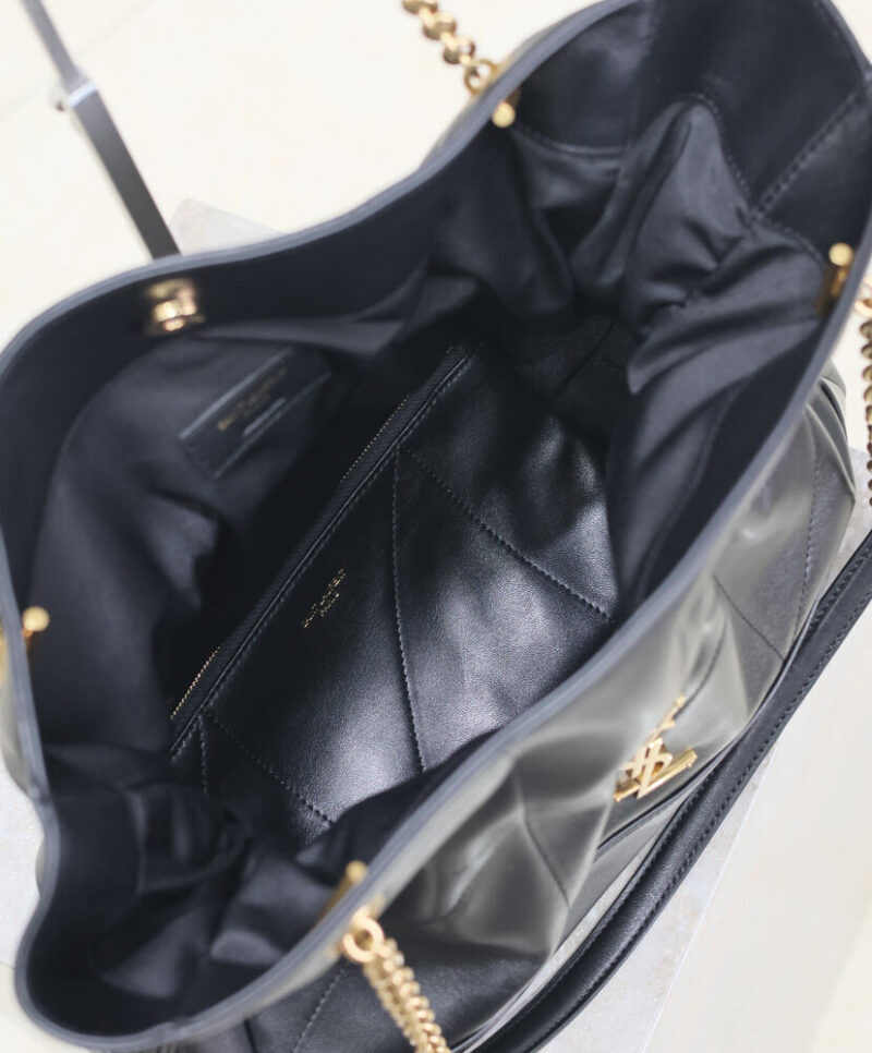 Saint Laurent Jamie 4.3 Sheepskin Tote Bag Black